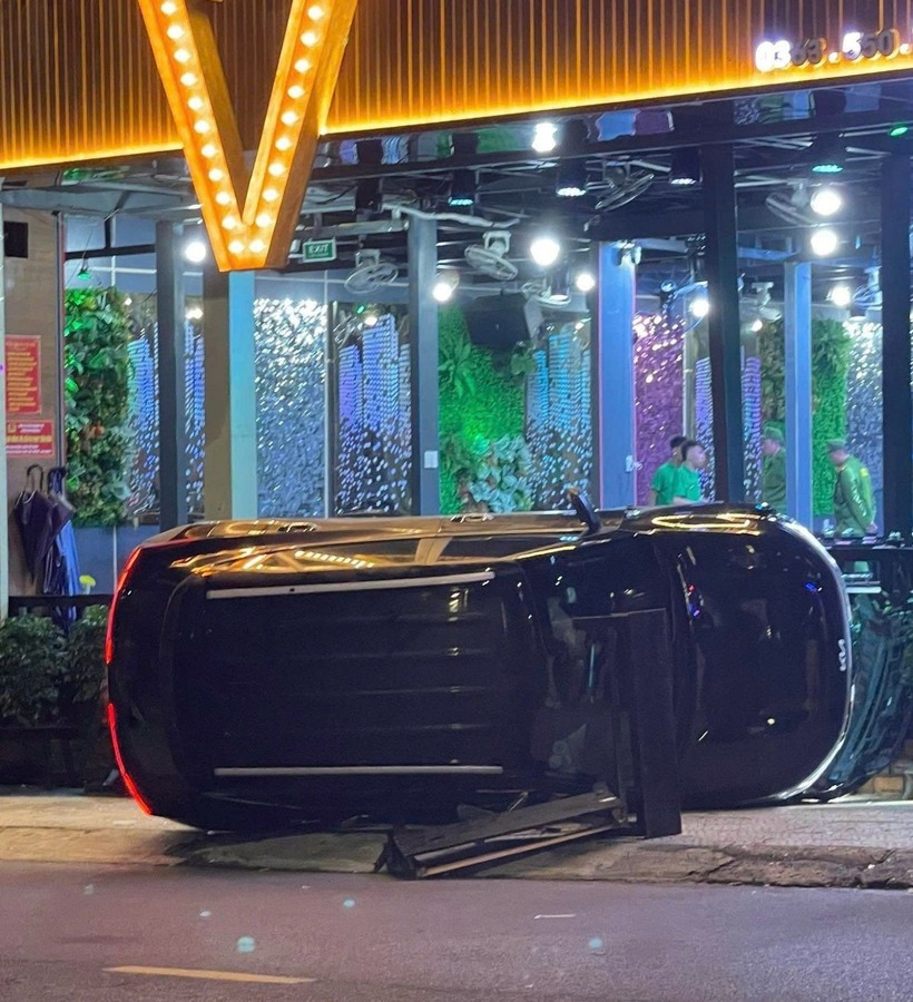 Hiện trường vụ tai nạn. Ảnh: Vietnamnet.