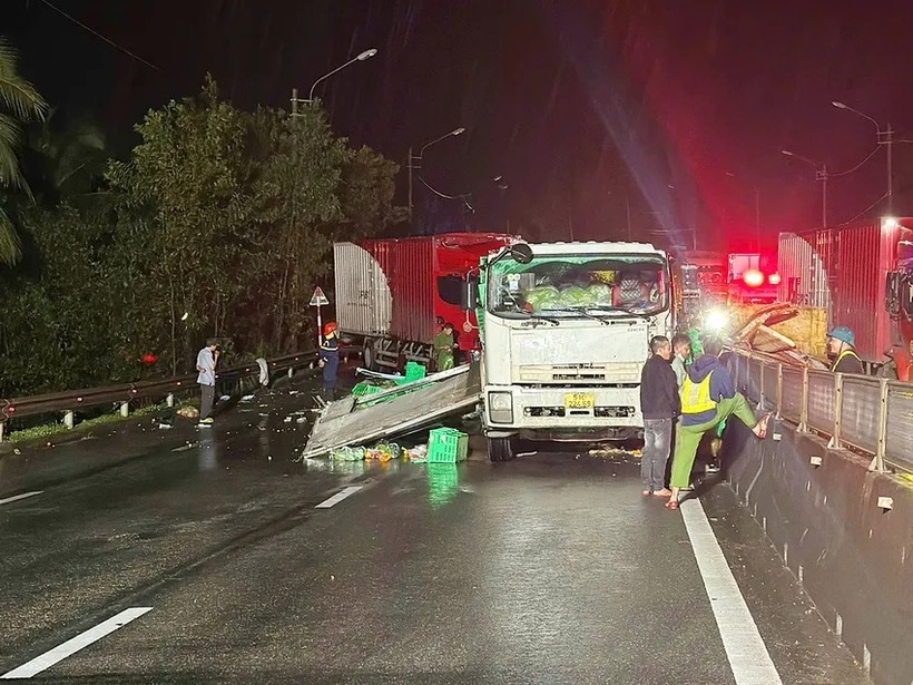 Hiện trường vụ tai nạn. Ảnh: PLO.