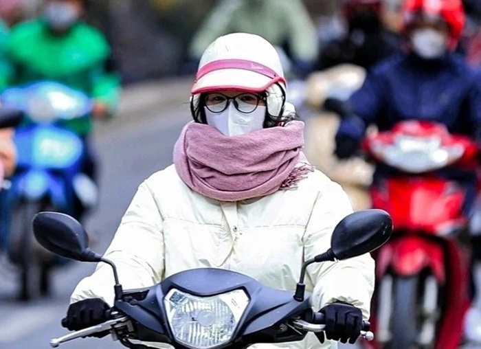 Không khí lạnh mạnh gây mưa lớn, Bắc Bộ trời rét, có nơi rét đậm. Ảnh: Báo Thanh niên.