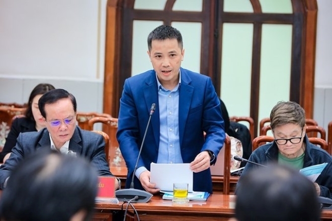 Đậu Anh Tuấn, Ủy viên Ban Thường trực, Phó Tổng thư ký VCCI phát biểu tại Hội thảo