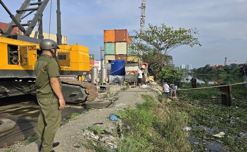 Cơ quan chức năng có mặt tại hiện trường vụ việc. (Ảnh: Thanh niên)