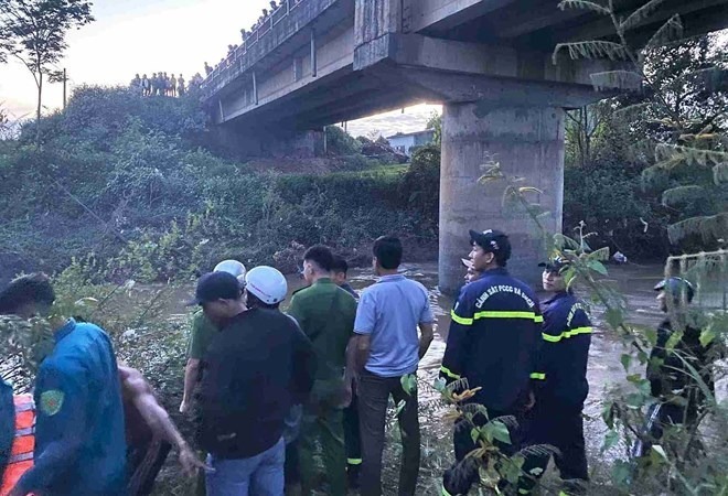 Suối Tadia (xã Hòa Ninh, Lâm Đồng) nơi xảy ra vụ đuối nước khiến một thiếu niên bị cuốn trôi mất tích. (Ảnh: Lao động)