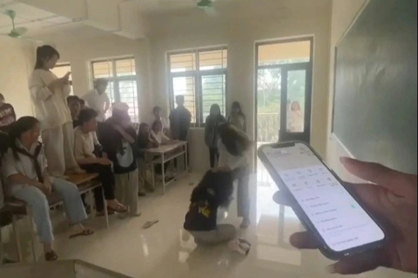 Hiện trường nơi em Y.N. bị đánh. Ảnh: Dân trí