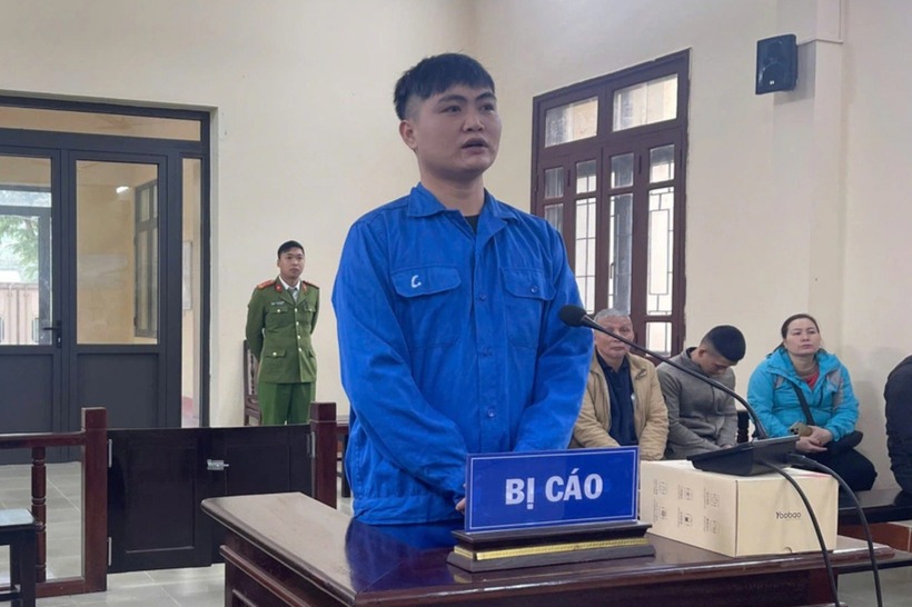 Bị cáo Khánh tại phiên tòa. (Ảnh: Dân trí)