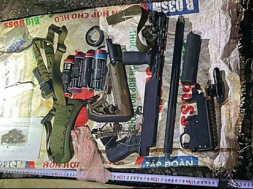 Công cụ gây án của Lê Sỹ Tùng. (Ảnh: Cơ quan công an)