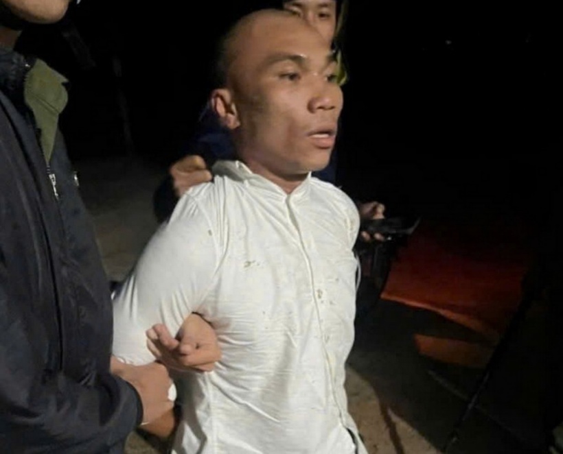 Đối tượng Hà Văn Châu tại thời điểm bị bắt giữ. Ảnh: Công an nhân dân.