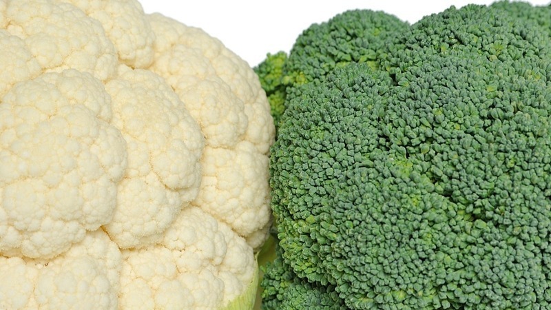 Súp lơ trắng  chứa nhiều vitamin C, vitamin K, canxi, axit folic, kali và chất xơ.