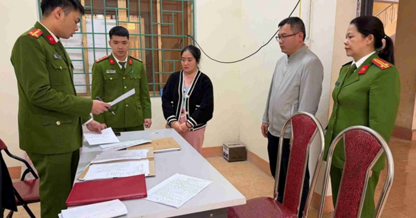 Nguyên giám đốc Công ty Quang Minh CBVP vì vi phạm quy định về kế toán. (Ảnh: Công an Cao Bằng)