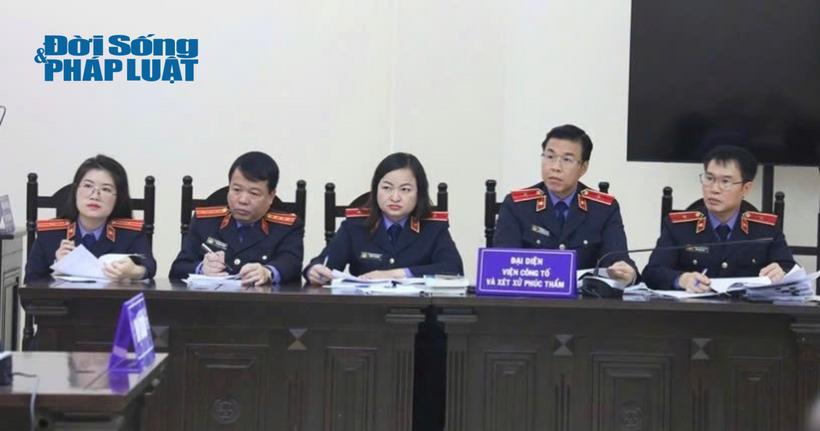 Đại diện Viện kiểm sát trong phiên tòa.