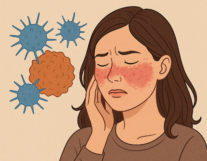 Cơ chế tự miễn khiến hệ miễn dịch tấn công nhầm tế bào lành trong lupus ban đỏ