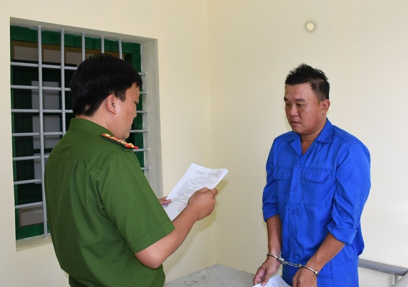 Đối tượng Ngô Công Danh. (Ảnh: Công an tỉnh Vĩnh Long)