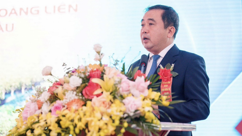 Ông Trần Đức Thắng, Uỷ viên Trung ương Đảng, Bộ trưởng Bộ Nông nghiệp và Môi trường phát biểu tại buổi lễ