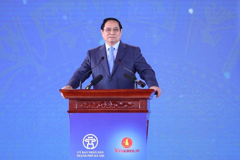 Thủ tướng Chính phủ Phạm Minh Chính phát biểu tại Lễ khởi công, khánh thành và thông xe kỹ thuật 234 dự án, công trình trên cả nước