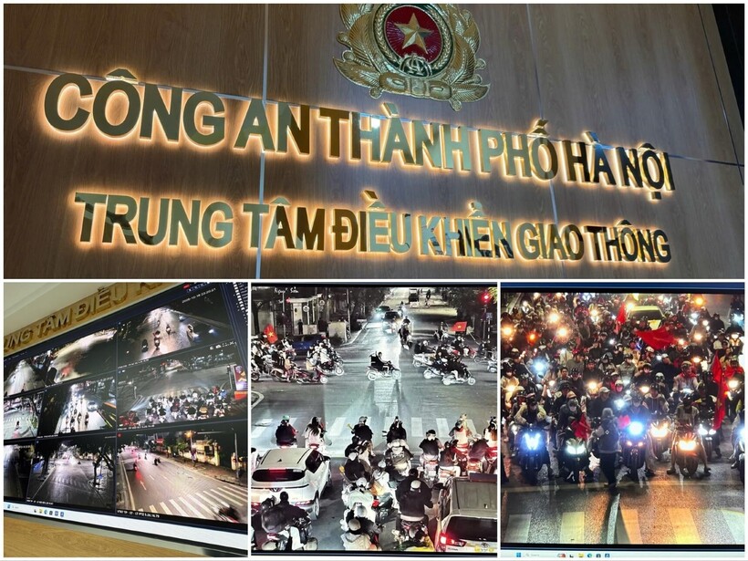 Hệ thống camera AI hoạt động xuyên đêm, bảo đảm thông tin cho lực lượng làm nhiệm vụ trên tuyến.