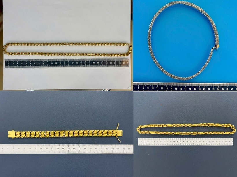 Một số tài sản có liên quan đến vụ việc. Ảnh: Công an TP Cần Thơ