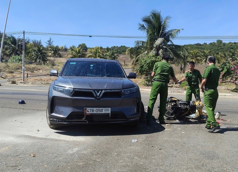 Hiện trường vụ tai nạn. Ảnh: Báo Lâm Đồng.
