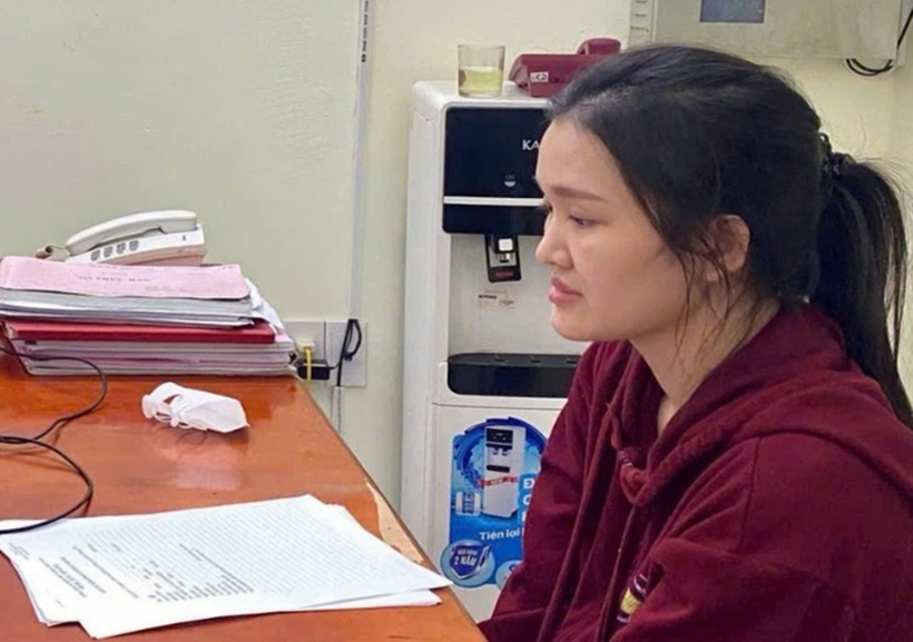 Đối tượng Phan Công Hoài Giang đầu thú. (Ảnh: Công an tỉnh Quảng Trị)