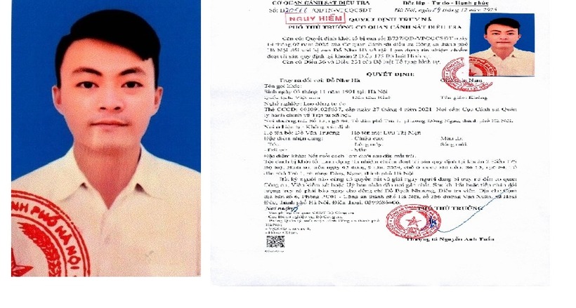 Quyết định truy nã đối tượng Đỗ Như Hà