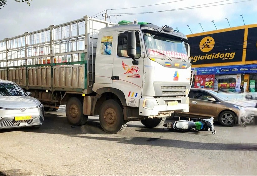 Hiện trường vụ tai nạn. Ảnh: Báo Xây dựng.