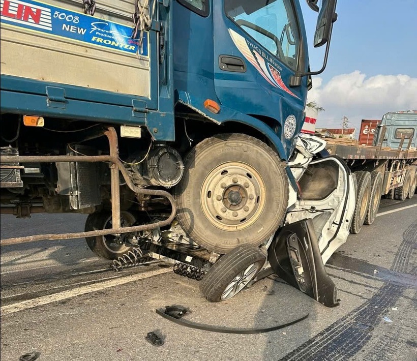 Hiện trường vụ tai nạn. Ảnh: Báo Sức khỏe và Đời sống.