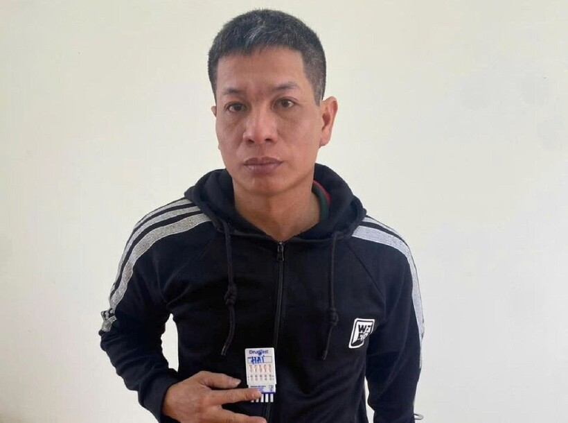 Đối tượng tại cơ quan công an. Ảnh: Công an tỉnh Hưng Yên.