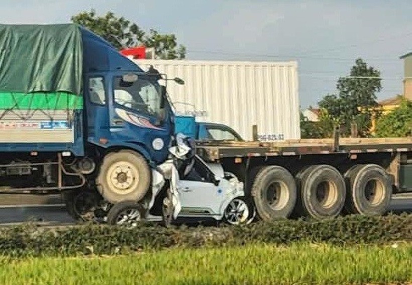 Hiện trường vụ tai nạn. Ảnh: Dân trí