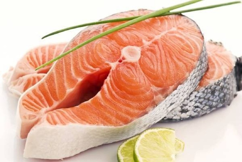 Các loại cá béo như cá hồi, cá thu, cá mòi, cá trích giàu EPA và DHA – hai axit béo có lợi cho tim mạch và não bộ.