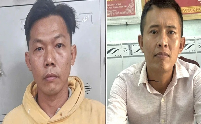 Các bị can Kha Minh Cường (trái) và Lê Quyên Bình. (Ảnh: Pháp luật TP.HCM)