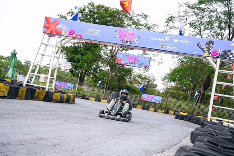 Một trong những điểm đến hấp dẫn của Đông Fest 2025 là đường đua Go-kart.