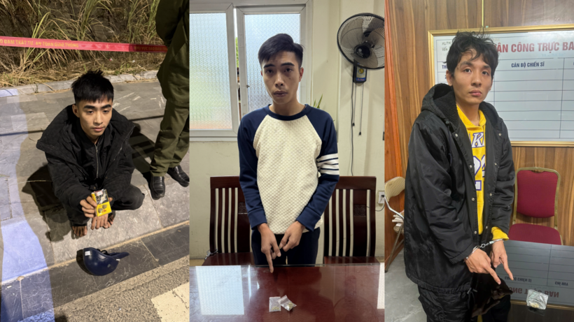 Nhóm đối tượng bị bắt giữ