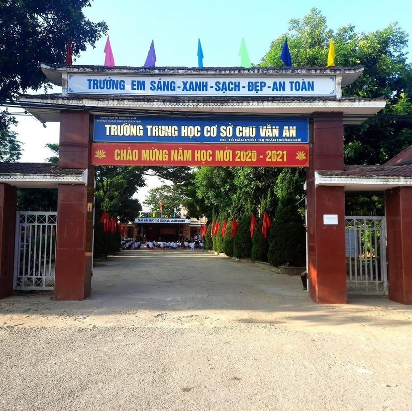 Trường THCS Chu Văn An. Ảnh: Tiền phong
