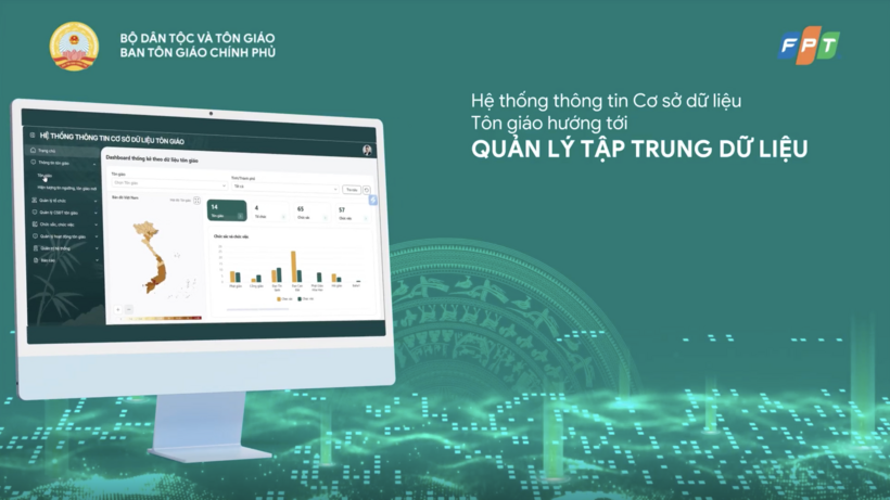 Hệ thống thông tin CSDL Tôn giáo hướng tới số hoá và quản lý tập trung dữ liệu về tôn giáo trên phạm vi toàn quốc