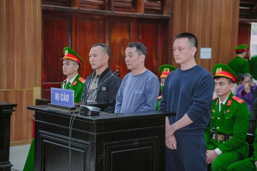 Các bị cáo tại phiên sơ thẩm. Ảnh: Công Lý