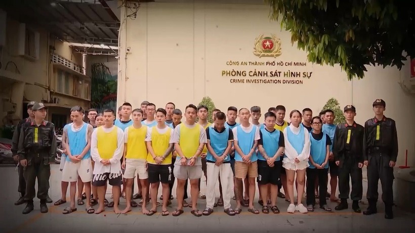Các đối tượng bị bắt giữ. Ảnh: Dân trí