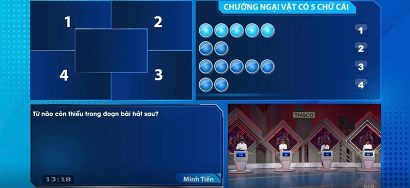 Cả Minh Tiến và Hoàng Nhật đều bấm chuông khi chưa xuất hiện hình ảnh gợi ý