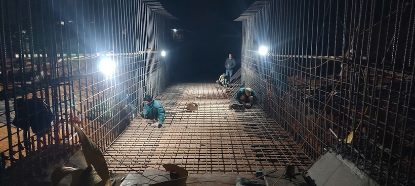 Nhà thầu tăng ca, tăng kíp thi công dự án