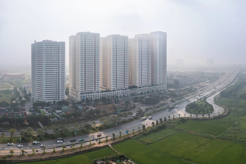 Khu tái định cư Đông Hội (Đông Anh), nơi 88 căn hộ xã hội hoàn thành 5 năm cho thuê đang được mở bán. (Ảnh: Dân Việt).