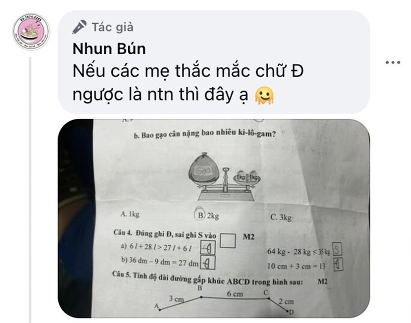 Người mẹ hài hước giải thích thắc mắc của cộng đồng mạng. Ảnh: Phụ nữ & Pháp luật
