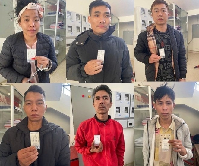 Các đối tượng trong vụ án. Ảnh: Công an TP Hải Phòng