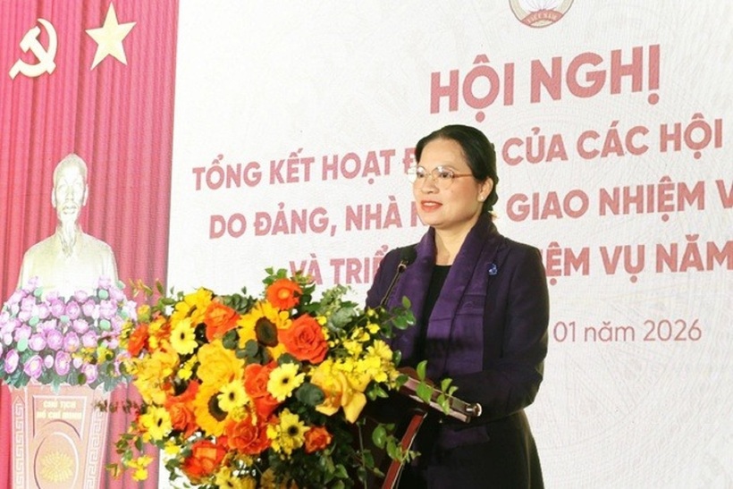 Bà Hà Thị Nga, Ủy viên Trung ương Đảng, Phó Bí thư Thường trực Đảng ủy MTTQ, các đoàn thể Trung ương, Phó Chủ tịch Ủy ban Trung ương MTTQ Việt Nam (Ảnh: Hương Diệp).