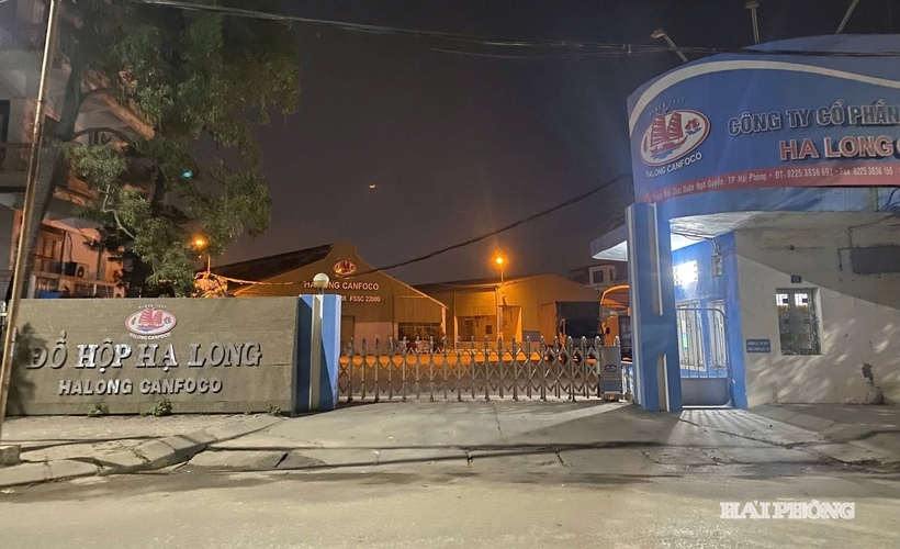 Nhà máy Đồ hộp Hạ Long ở Hải Phòng dự kiến dừng hoạt động sản xuất trong tối đa 14 ngày, kể từ ngày 12/1/2026. (Ảnh: Báo Hải Phòng).