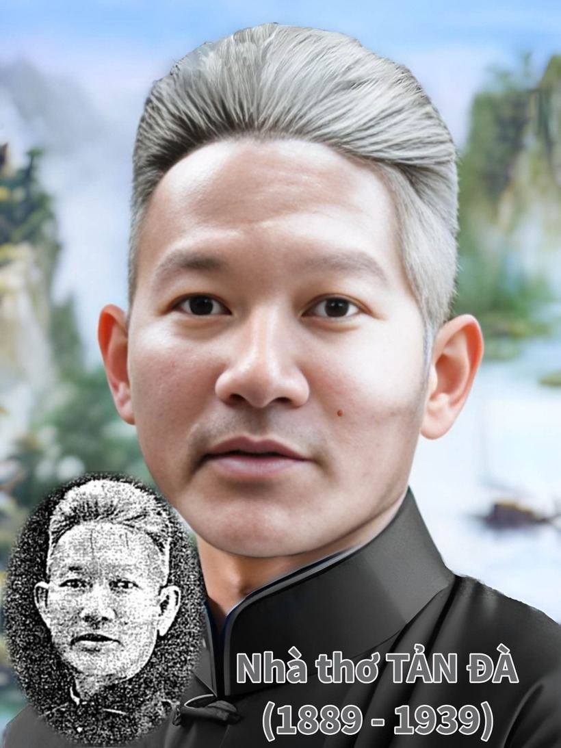 Chân dung nhà thơ Tản Đà. Ảnh: Phạm Sơn