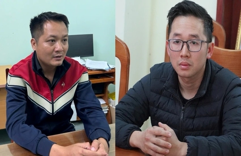 Nguyễn Văn Chung và Lê Hữu Minh. Ảnh: Pháp luật TP.HCM