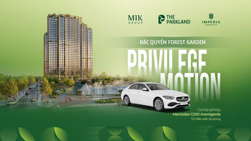 Chính sách ưu đãi đặc quyền dành cho khách hàng sở hữu sản phẩm Forest Garden