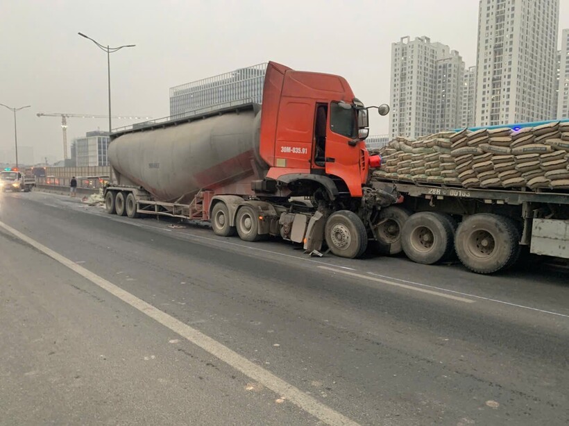 Hiện trường vụ tai nạn.