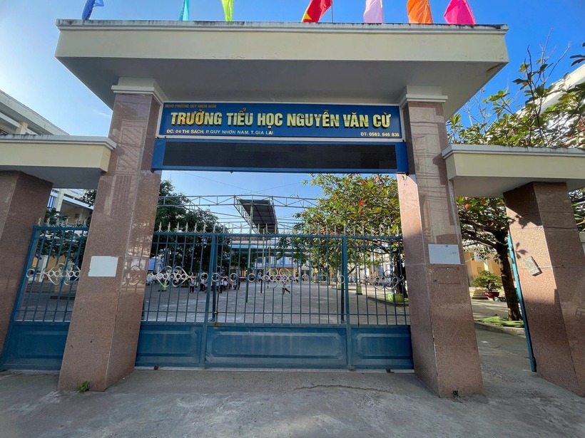 Trường Tiểu học Nguyễn Văn Cừ (phường Quy Nhơn Nam, tỉnh Gia Lai). Ảnh: Người Lao Động.