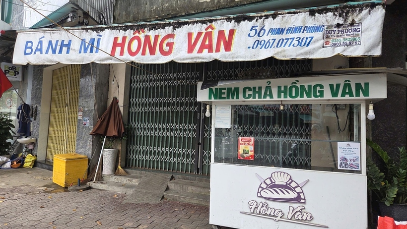 Toàn bộ cơ sở bánh mì Hồng Vân hiện đã đóng cửa. (Ảnh: Công Lý).