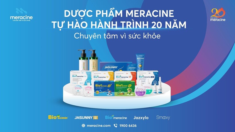 Trong suốt 20 năm qua, Meracine luôn kiên định thực hiện sứ mệnh chuyên tâm vì sức khỏe