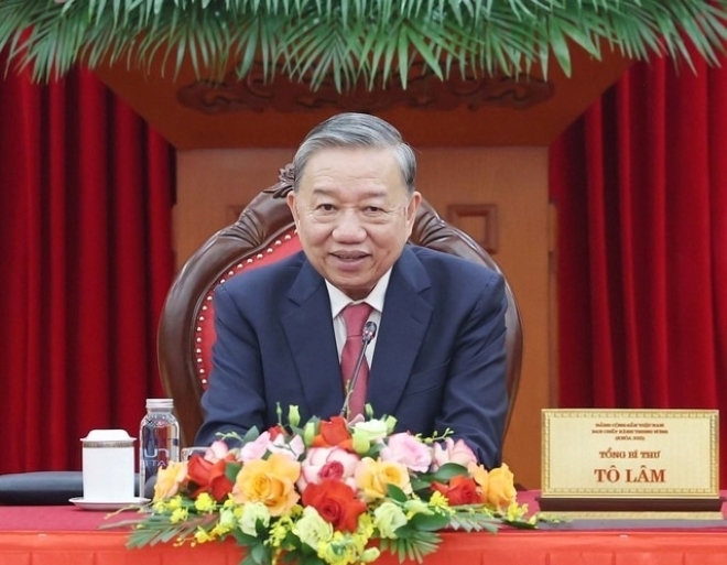 Tổng Bí thư Tô Lâm điện đàm với Tổng thống Hoa Kỳ Donald Trump, ngày 2/7/2025.