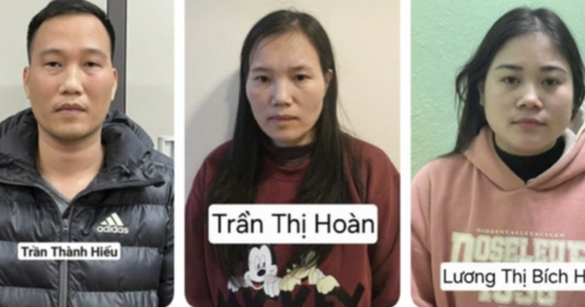 Một số  bị cáo trong đường dây. (Ảnh: Bộ Công an)
